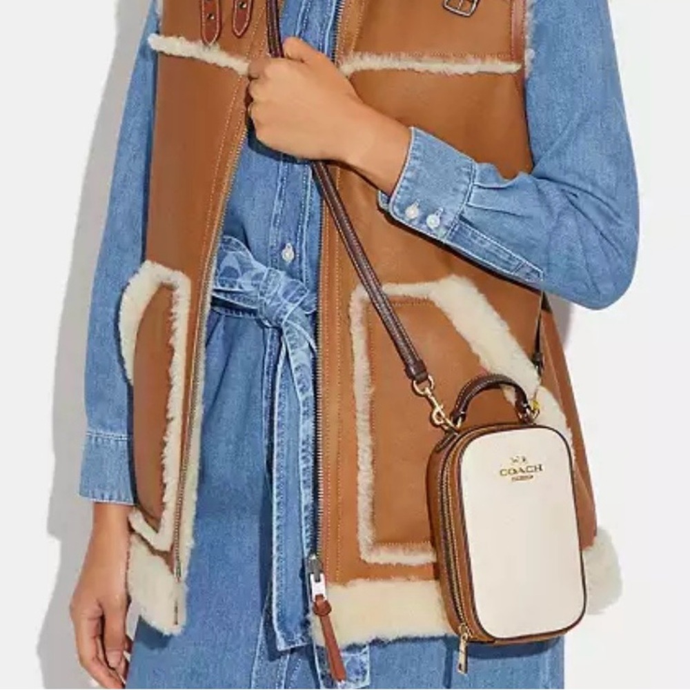 Coach Eva Phone Crossbody In Color Block